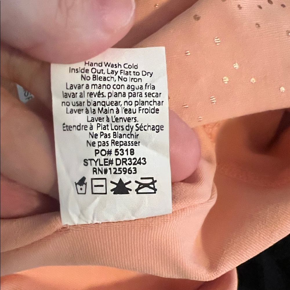 Beyond Yoga Shine Leggings Pink/Gold Print Size XS NWT - Picture 9 of 9